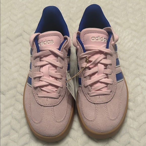 Adidas Women Barreda Shoes Lucid Blue and Gum Pink - Picture 2 of 6